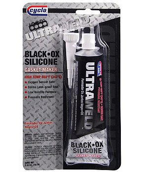Cola Silicone Alta Temperatura Black Cyclo C961 95g