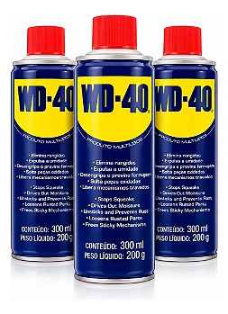 Kit 3 Wd40 Spray Produto Multiuso Lubrifica Desengripante 300ml