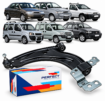 Bandeja de Suspensão Dianteira Esquerda Fiat Strada Palio Siena Doblo Perfect