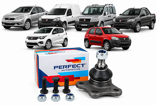Par Pivô de Suspensão Dianteiro Inferior Fiat Palio Uno Mobi Strada Doblo Perfect