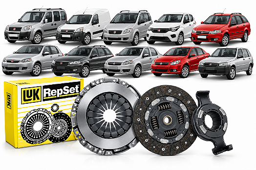 Kit Embreagem Fiat Palio Uno Strada Siena Idea Punto Doblo 1.0 1.3 1.4 Fire - LuK