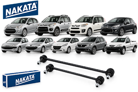 Par Bieleta Dianteira Peugeot 206 207 208 2008 Citroen C3 Aircross Nakata