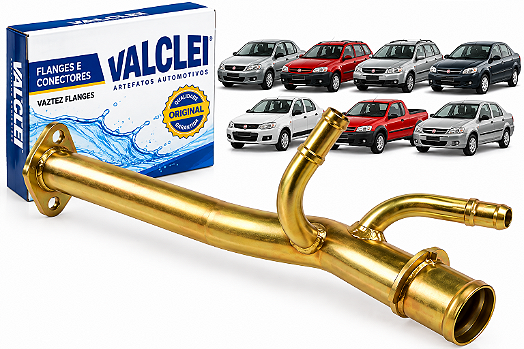Tubo de Fluxo de Água Refrigeração Fiat Palio Siena Strada 1.0 1.5 Com Ar - Valclei