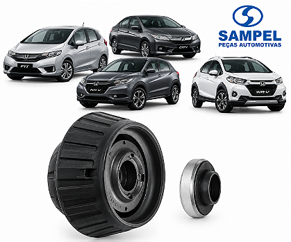 Coxim do Amortecedor Dianteiro Com Rolamento Honda Fit City HR-V e WR-V Sampel
