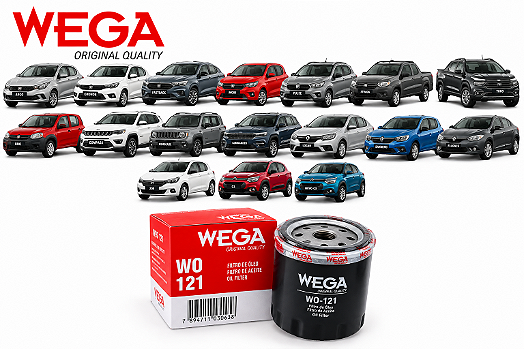 Filtro de Óleo Fiat Argo Mobi Strada Cronos Logan - Wega