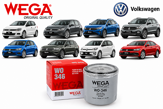 Filtro de Óleo Polo Virtus T-Cross Nivus Jetta Golf TSI - Wega