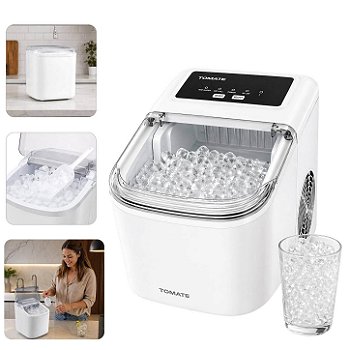 Máquina De Gelo Portátil 12Kg 127V [Branco]