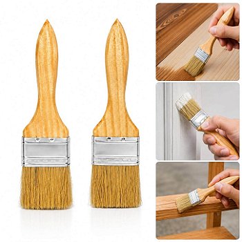 Kit 2 Pincéis Trincha Pincel para Pintura