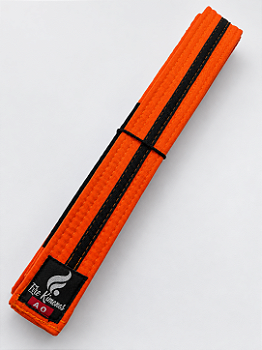 Faixa Classica Laranja com Preto