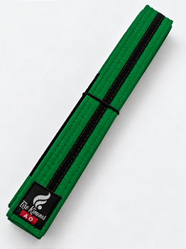 Faixa Classica Verde com Preto
