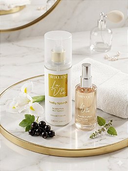 Body Splash e Perfume capilar Barbours La Vie