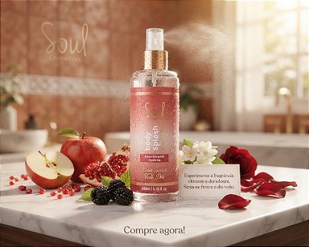 Body Splash Soul Red da Soul Cosméticos