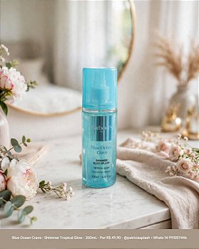 Body Splash Shimmer Blue Ocean Glow da Barbours