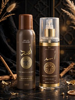 Kit Body Splash e Desodorante Masculino Bourbon da Bello Charme