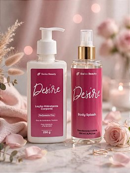 Kit Body Splash e Hidratante Desire da Swiss Beauty