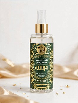 Body Splash Árabe Masculino Dubai For Men da Soul Cosméticos