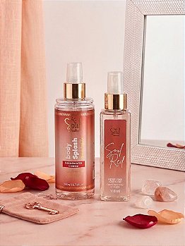 Kit Body Splash e Perfume Capilar Soul Red da Soul Cosméticos