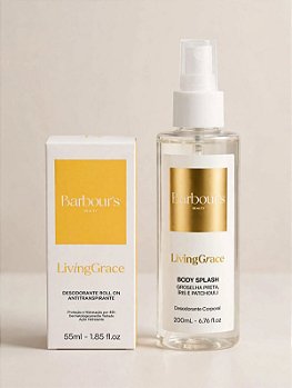 Kit de Body Splash e Desodorante Roll on Living Grace da Barbours