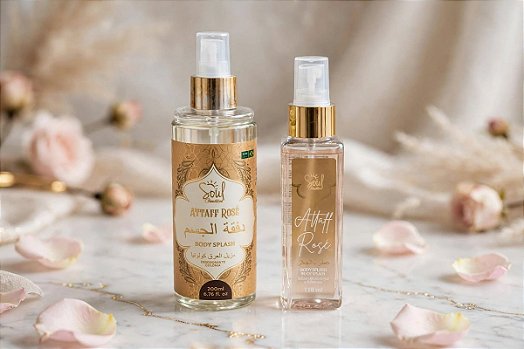 Kit Body Splash e Perfume Capilar Attaff Rosé da Soul Cosméticos