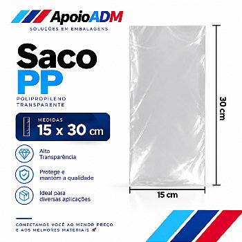 Saco / Saquinho PP 15x30