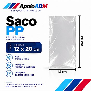 Saco / Saquinho PP 12x20