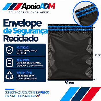 Envelope de Segurança Reciclado – 60×70 cm