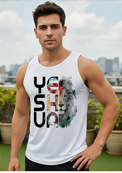 Regatas religiosas tecido dryfit estampa - Yeshua