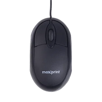 Mouse USB MO1000 Essential com fio 1200 DPI Maxprint