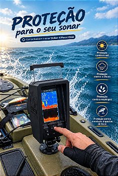 Capa de Proteção para Sonar Garmin Striker 4 ( Plus e Vivid ) Black