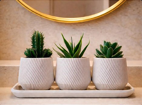 Trio mini vasos