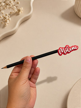 Ponteira de Lápis com Nome Personalizado