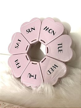 Porta Remédio Diario Flor