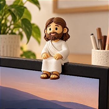 Mini Jesus Sentado Decorativo 3D