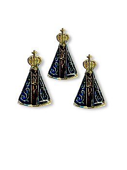 12 Boton Broche Nossa Senhora Aparecida