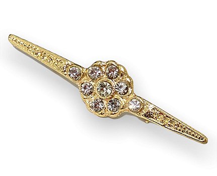 Broche Boton Para Imagem de 40cm A 50cm Dourado Luxo Strass
