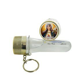 Chaveiro Aspersorio Agua Benta Sagrado Coração de Maria