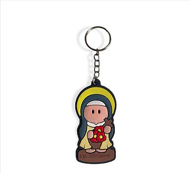 10 Chaveiros Emborrachado Santa Terezinha