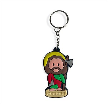 Chaveiro Emborrachado São Judas Tadeu