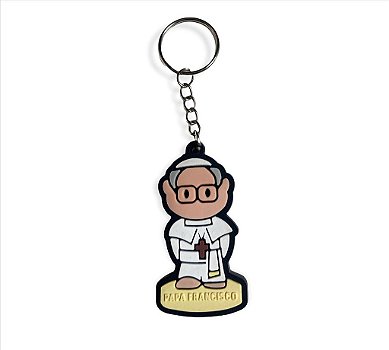 Chaveiro Emborrachado Papa Francisco