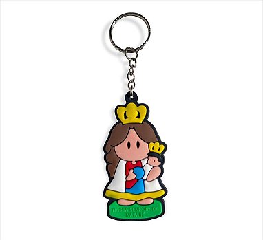 Chaveiro Emborrachado Nossa Senhora de Nazare