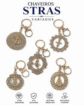 Chaveiro Strass Nossa Aparecida Variados