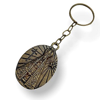 Chaveiro de Nossa Senhora Aparecida Em Relevo Metal Zamak