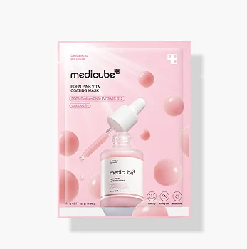 Máscara Facial Coreana Medicube PDRN Pink Vita Coating Sheet Mask