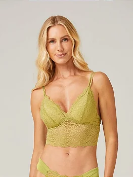 CONJ. CROPPED TRIANGULO EM RENDA