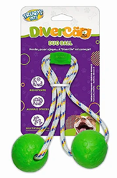 Brinquedo Duo Ball Divercão Médio - Verde