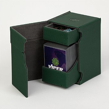 Deckbox Premium Viper 100+ Torre Verde Com Gaveta Card Game