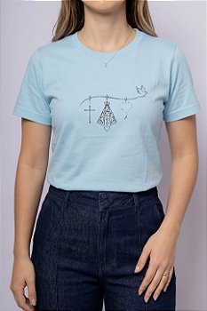 T-shirt Nossa Senhora Pássaro