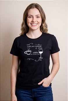 T-shirt Café e Vinho