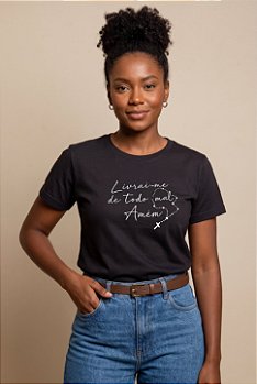 T-shirt Livrai-me do todo mal