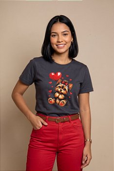 T-shirt yorkshire coração